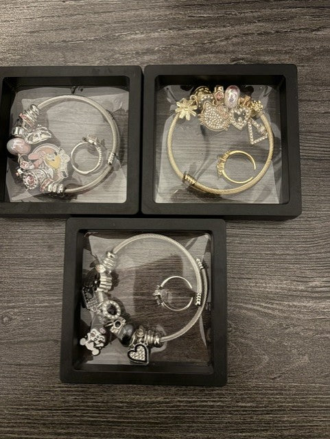 kids adjustable bangle and ring set